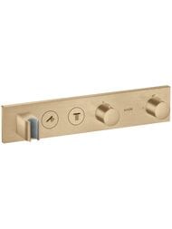 Смеситель Axor ShowerSelect 18355140 для душа, встраиваемый термостат, 2 выхода, шлиф.бронза