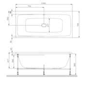 ����� ��������� AM.PM Func 1500�427�700 �������������, ����� W84A-150-070W-A
