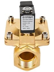 Клапан соленоидный STOUT 1.1/4", 220В, непрямого действия, нормально закрытый SSV-0030-220032