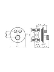 Ideal Standard CERATHERM NAVIGO Смеситель для душа A7296A5 термостатический, без душевого набора