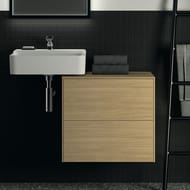 Тумба под раковину Ideal Standard CONCA (600x505x550) 2 ящика, светлый орех, со столешницей T4321Y6