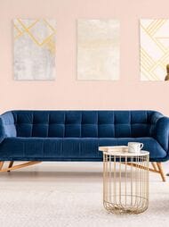 Обои виниловые на флизелине Grandeco Maison MN 1005 (0,53х10,05) ткань, розовые (рул.)
