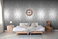 Панно Marburg Smart Art 46783 (1,06х2,70) геометрия, серое (рул.)