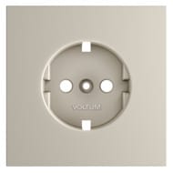 Накладка для розетки с заземлением Voltum S70 VLS000603, кашемир