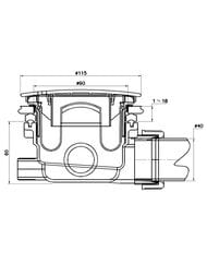 Сифон RGW Velplex QYD-01 для акриловых поддонов, d90 мм, гидрозатвор, хром 39241101-01