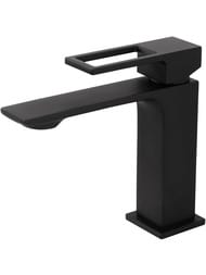 Смеситель на раковину BelBagno LUCE LUC-LVM-NERO однозахватный, с донным клапаном, черный матовый