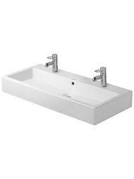 Умывальник DURAVIT VERO 1000х470х175 шлиф., 2 отверстия под смес., перелив 0454100026