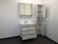 Зеркало-шкаф COMFORTY Никосия-80 (800х800х130) подвесной, без подсветки, дуб белый 00004138838