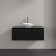 Тумба под умывальник Villeroy & Boch LEGATO (1000х380х500) подвесная,1 ящик, черн.матовый B57100PD
