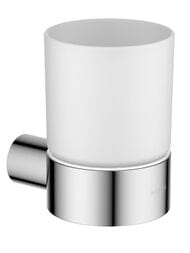 Стакан для зубных щеток Aquatek Лира AQ4404CR подвесной, стекло матовое, латунь, цвет: хром