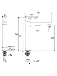 ��������� ��� �������� Aqueduto Claro CLA0350 �������������, ������� ����� 205��, ������ �����������