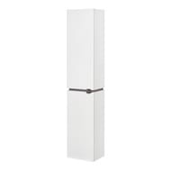 Шкаф-колонна AQUATON Скай 1A238603SY01L 300x240x1473 подвесная, петли слева, белый гл./серый кашемир