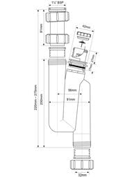 ����� S-�������� McAlpine (1 1/4''x32��) � �������������� ��������, ������.����� MRW3V