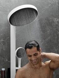 Душевая система Hansgrohe Rainfinity Showerpipe 360 1jet скрытый монтаж белый матовый 26842700 — изображение 3