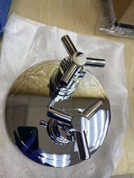 Уценка! Смеситель Grohe Atrio 19395000 для ванны термост, внешняя часть, хром
