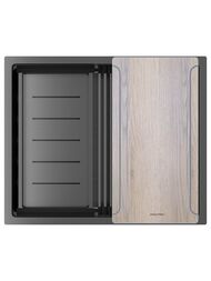 Мойка нерж. сталь NEXT-MULTI SINK 54 UNI, PM785445-GM, вороненая сталь,540х450мм, Paulmark