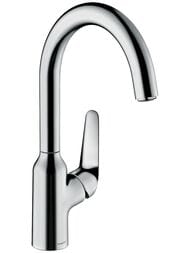 Смеситель Hansgrohe Focus M42 для кухни 220 мм поворотный излив хром 71802000 — миниатюра 1