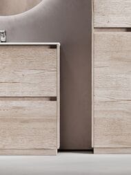 Тумба под раковину SANCOS Libra Floor (890x450x840) напольная, два ящика, дуб галифакс LB90FEG — миниатюра 6