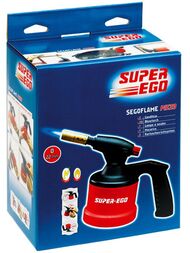 Горелка газовая Super Ego SEGOFLAME PIEZO с пьезоподжигом, без баллончика,  3593100