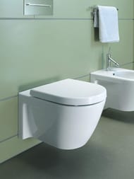 Унитаз подвесной DURAVIT STARCK 2 370х540х330 горизонтальный выпуск, крепление 2534090000