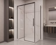 Душевой уголок Vincea Stella 1100х900х2000 VSR-1ST9011CLB прямоугольный, черный — миниатюра 2