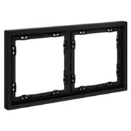 Рамка пластиковая VOLTUM S70 на 2 поста, черный матовый VLS100208