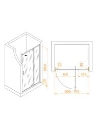 ������� ����� RGW Passage PA-008 (1000�1950) ���������, ������ 6�� ����������/���� 350800801-11