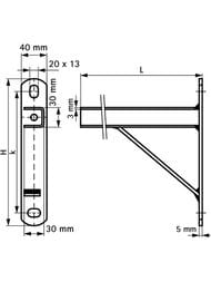 ������� �������� Walraven BIS RapidRail 30�30�3��, U-��������, 300�� � ������,  6601912