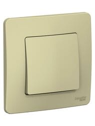 Выключатель Systeme Electric BLANCA С/У 1-клавишный (cх.1), 10А, 250B, БЕЖЕВЫЙ BLNVS010107