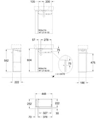 ����� ��� �������� GEBERIT Renova Compact (448�604�222) L ����� �������/����� ������ 862250000