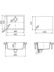 ����� SCHOCK Quadro 60 (N-100) (550�430) Cristalite+, ����: ������ ������   700524