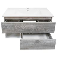 Тумба COMFORTY Турин-75М (755х520х465) подвесная, с раковиной, дуб бежевый матовый 00-00013913