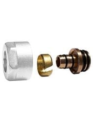 SCHLOSSER Резьбовое соединение для пластиковых труб 3/4"-16х2.0 белый 602600001.06