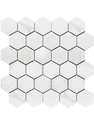 Мозаика Starmosaic Homework Hexagon small Carrara Matt 51х59 (265х278х6) белая, PMMT83017 (шт.) — миниатюра 1