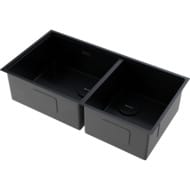 Мойка Omoikiri TAKI 85-2-LB-U/IF-GB Side (850х440х200) универ. монтаж, 2 чаши, графит 4997039