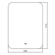 ������� Silver Mirrors Pallada-2 (685�915) ���������,��������� �����������, �������� LED-00002339