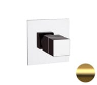 Смеситель термостатический для душа Remer Q-Elegance QT30BG, золото брашированное — миниатюра 1