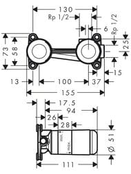 ������� ����� ������������� ��������� ���������� ������� Axor 13623180
