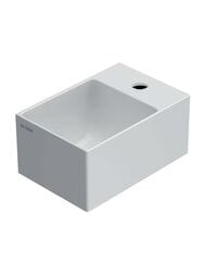 Раковина Globo T-EDGE B6R30BI 300х200х140 подвесная, отверстие под смеситель, крепеж, белая