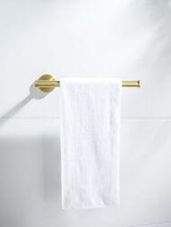 Полотенцедержатель Aquatek Оберон AQ4219BG настенный, латунь, цвет: золото шлифованное