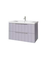 Тумба под раковину Caprigo RAIN 90 (870х446х550) подвесная, 2 ящика, цвет Стилл 36513-SF028