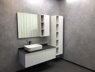 Зеркало-шкаф COMFORTY Милан-120 (1180х800х160) подвесной, белый глянец, с подсветкой 00004136261