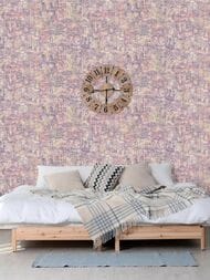 Обои виниловые на флизелине Grandeco Anastasia A54011 (1,06х10,05) город, фиолетовые (рул.)