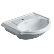 Раковина Simas ARCADE (670х490) полувстроенная, 1 отверстие под смеситель, белая AR835bi*1
