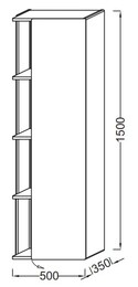 ����� Jacob Delafon TERRACE (75�35�150) ���������, ������, ����� ��������� ��� EB1740DRU-G1C