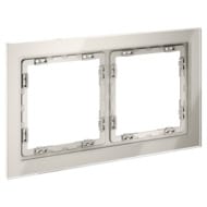 Рамка на 2 поста Voltum S70 VLS110203 (кашемир, стекло)