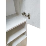 Шкаф-колонна COMFORTY Верона-35 (350х1600х320) подвесной, дуб белый00004137140