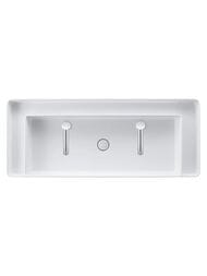 Умывальник накладной Duravit Bento Starck Box 1145х460х120 2 отв. под смеситель, белый 2660113272