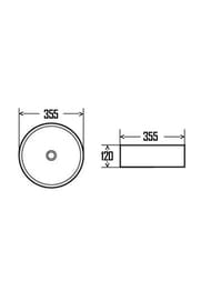 �������� AQUAme ��������� ������� 355x355x120 �����-����� ��� AQM5012MDG