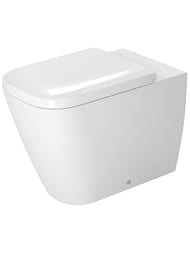 Унитаз приставной DURAVIT HAPPY D.2 365х570х400 гор. выпуск, с креплением, белый 2159090000